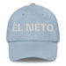 El Neto The Real One Mexican Spanish Pride Gift Regalo Dad Hat Mexicada Light Blue