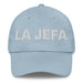 La Jefa The Chief / Boss Mexican Spanish Pride Gift Regalo Dad Hat Mexicada Light Blue