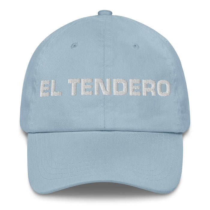 El Tendero The Shopkeeper Mexican Spanish Pride Gift Regalo Dad Hat Mexicada Light Blue