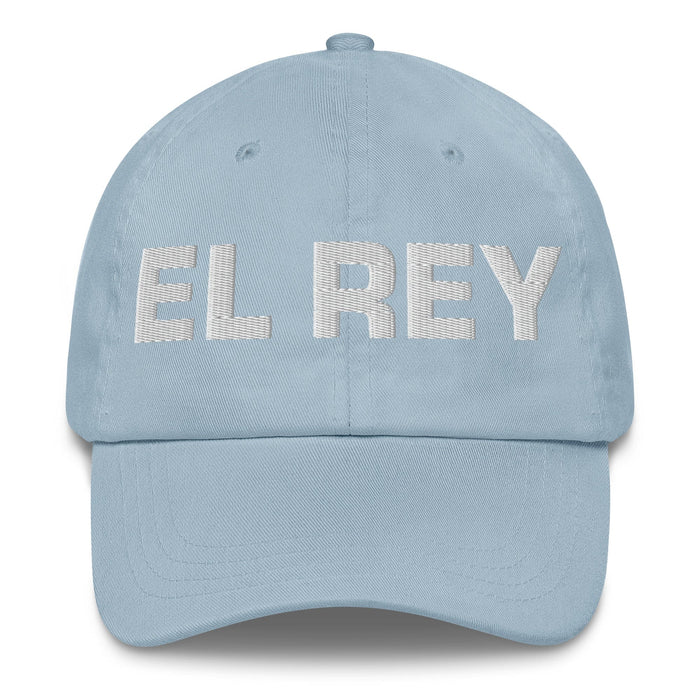 El Rey The Queen / The King Mexican Spanish Pride Gift Regalo Dad Hat Mexicada Light Blue