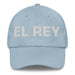 El Rey The Queen / The King Mexican Spanish Pride Gift Regalo Dad Hat Mexicada Light Blue