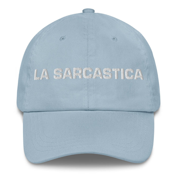 La Sarcastica The Sarcastic One Mexican Spanish Pride Gift Regalo Dad Hat Mexicada Light Blue