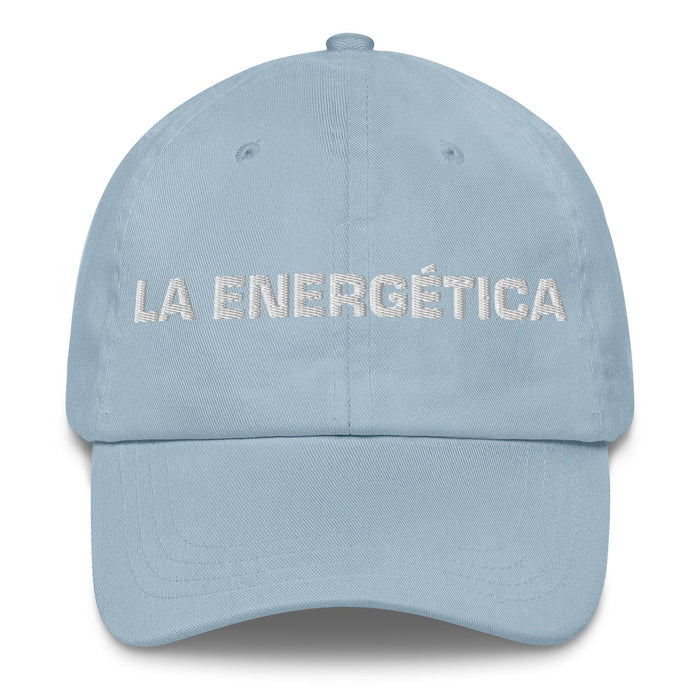 La Energética The Energetic One Mexican Spanish Pride Gift Regalo Dad Hat Mexicada Light Blue