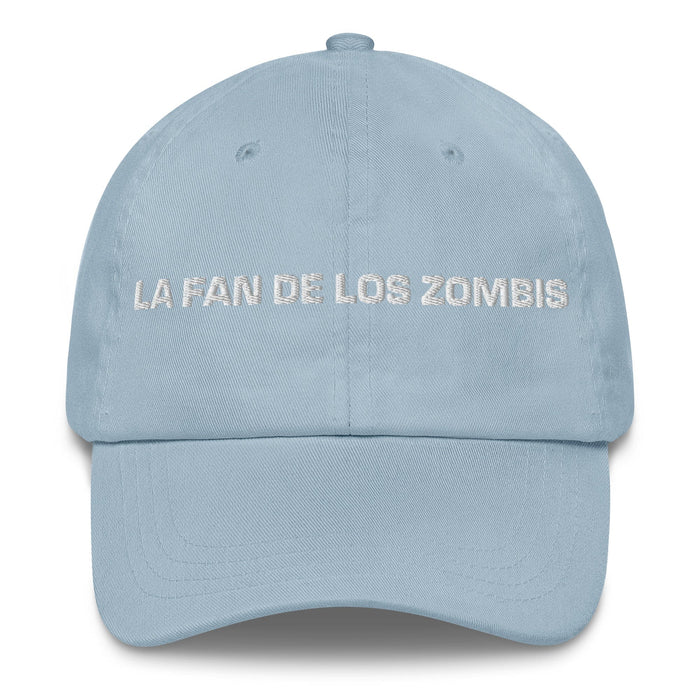 La Fan De Los Zombis The Zombie Fan Mexican Spanish Pride Gift Regalo Dad Hat Mexicada Light Blue