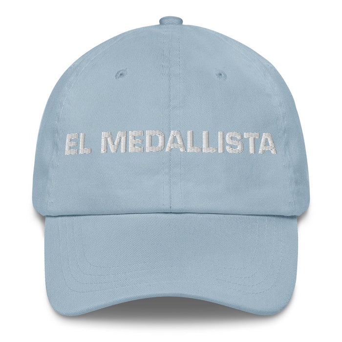 El Medallista The Medalist Mexican Spanish Pride Gift Regalo Dad Hat Mexicada Light Blue