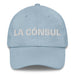 La Cónsul The Consul Mexican Spanish Pride Gift Regalo Dad Hat Mexicada Light Blue