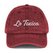 Embroidered La Toxica Spanish Mexican Bingo Game Funny Toxic Vintage Twill Cap Mexicada Maroon