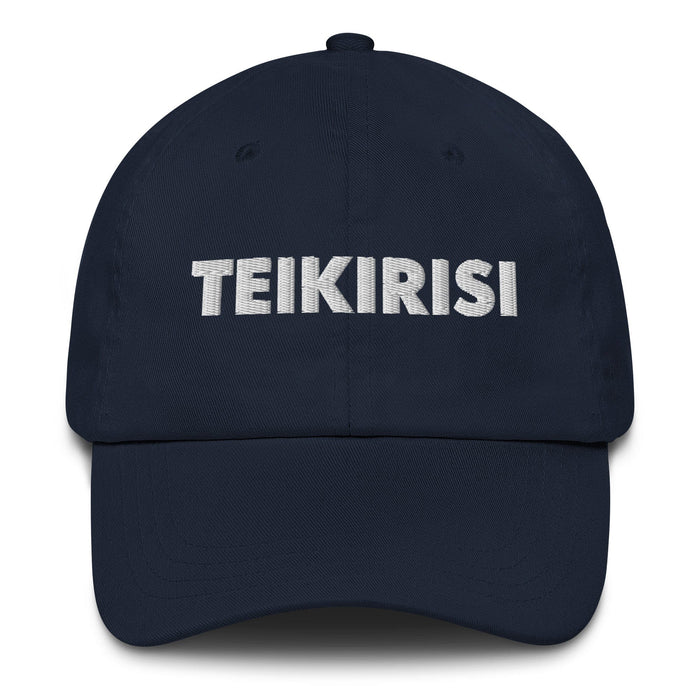 Embroidered Teikirisi - Take It Easy Funny Spanish Saying Phrase Slang Dad Hat Mexicada Navy