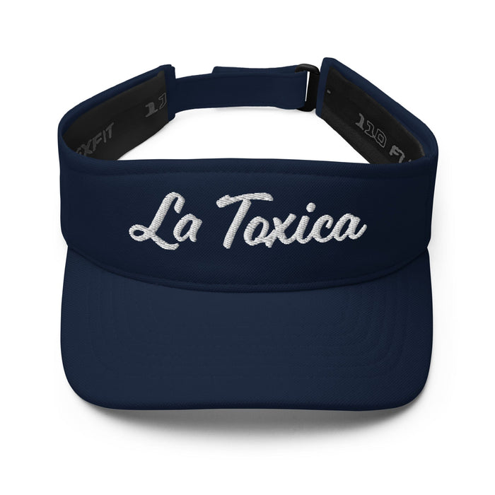 Embroidered La Toxica Spanish Mexican Bingo Game Sarcastic Funny Toxic Visor Mexicada Navy