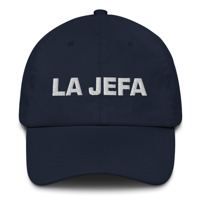 La Jefa The Boss Mexican Spanish Pride Gift Regalo Dad Hat Mexicada Navy