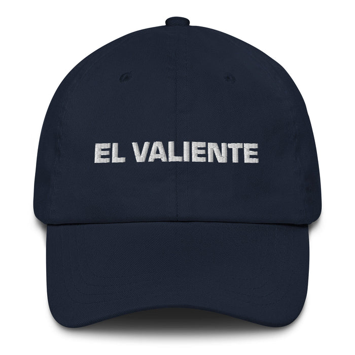 El Valiente Mexican Spanish Pride Gift Regalo Dad Hat Mexicada Navy