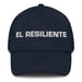 El Resiliente Resilient One Mexican Spanish Pride Gift Regalo Dad Hat Mexicada Navy