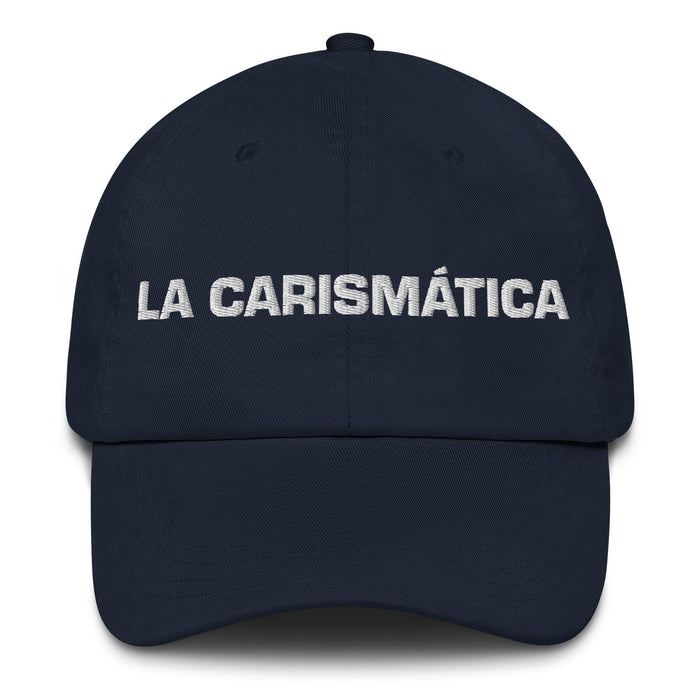 La Carismatica Charismatic Mexican Spanish Pride Gift Regalo Dad Hat Mexicada Navy