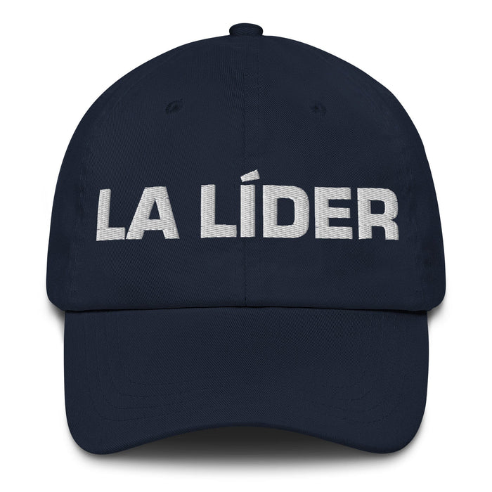 La Líder The Leader Mexican Spanish Pride Gift Regalo Dad Hat Mexicada Navy