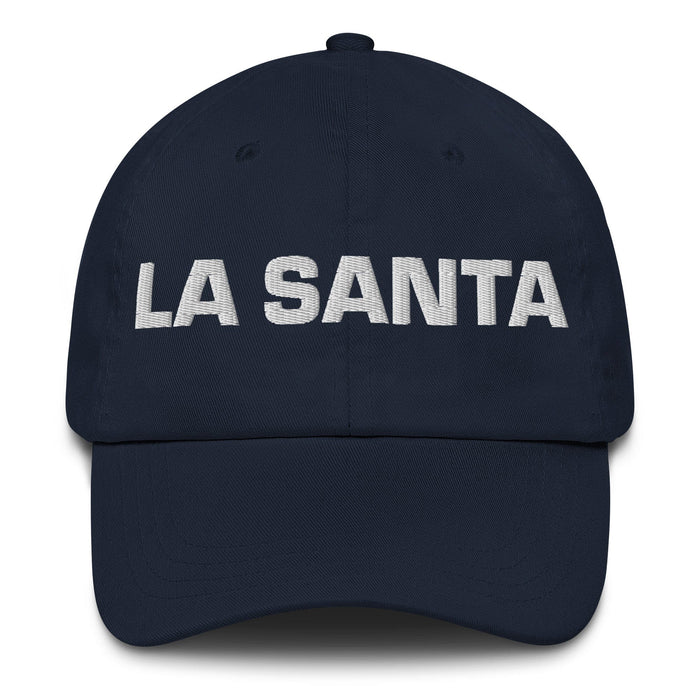 La Santa The Saint Mexican Spanish Pride Gift Regalo Dad Hat Mexicada Navy