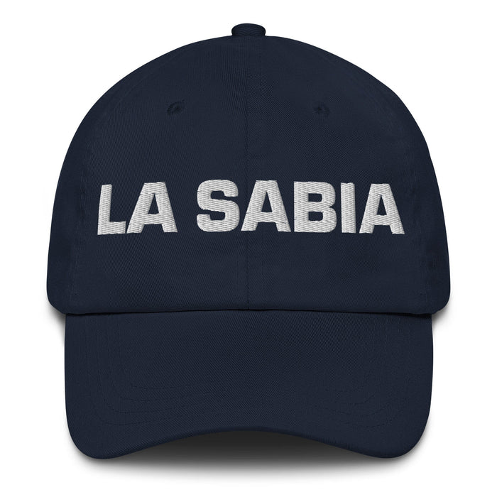 La Sabia The Wise One Mexican Spanish Pride Gift Regalo Dad Hat Mexicada Navy