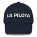 La Pilota The Pilot Mexican Spanish Pride Gift Regalo Dad Hat Mexicada Navy