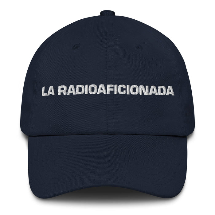 La Radioaficionada The Ham Radio Operator Mexican Spanish Pride Gift Regalo Dad Hat Mexicada Navy