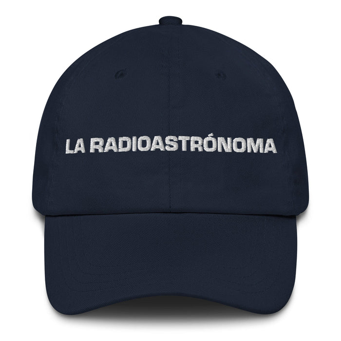 La Radioastrónoma The Radio Astronomer Mexican Spanish Pride Gift Regalo Dad Hat Mexicada Navy