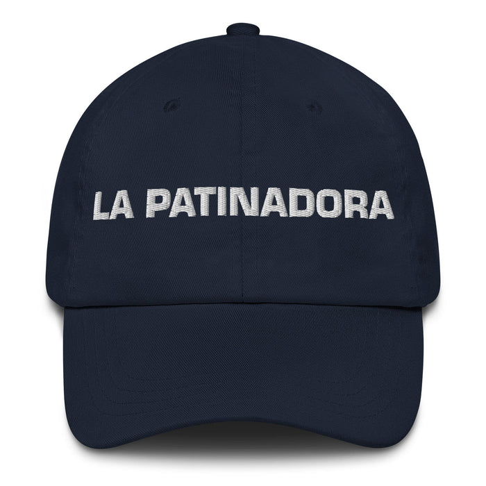 La Patinadora The Skater Mexican Spanish Pride Gift Regalo Dad Hat Mexicada Navy