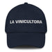 La Vinicultora The Winemaker Mexican Spanish Pride Gift Regalo Dad Hat Mexicada Navy