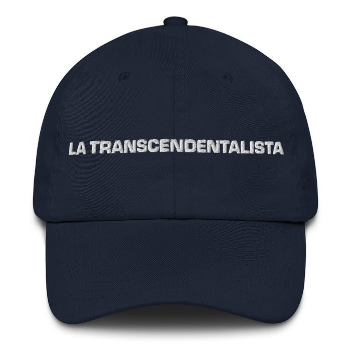 La Transcendentalista The Transcendentalist Mexican Spanish Pride Gift Regalo Dad Hat Mexicada Navy