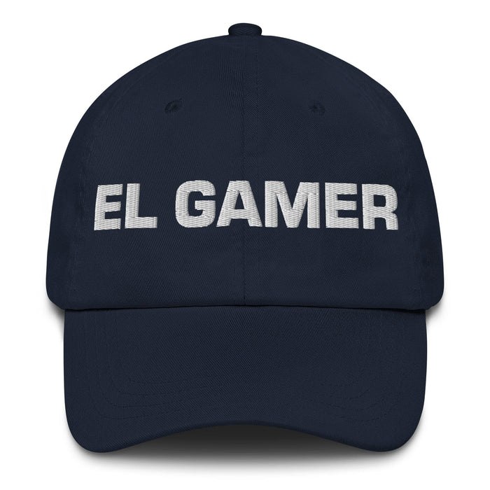 El Gamer The Gamer Mexican Spanish Pride Gift Regalo Dad Hat Mexicada Navy