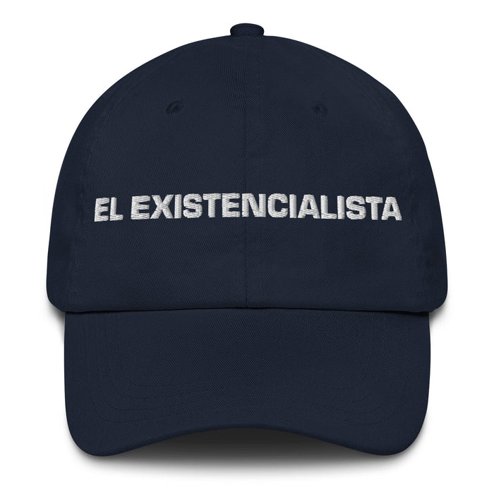 El Existencialista The Existentialist Mexican Spanish Pride Gift Regalo Dad Hat Mexicada Navy