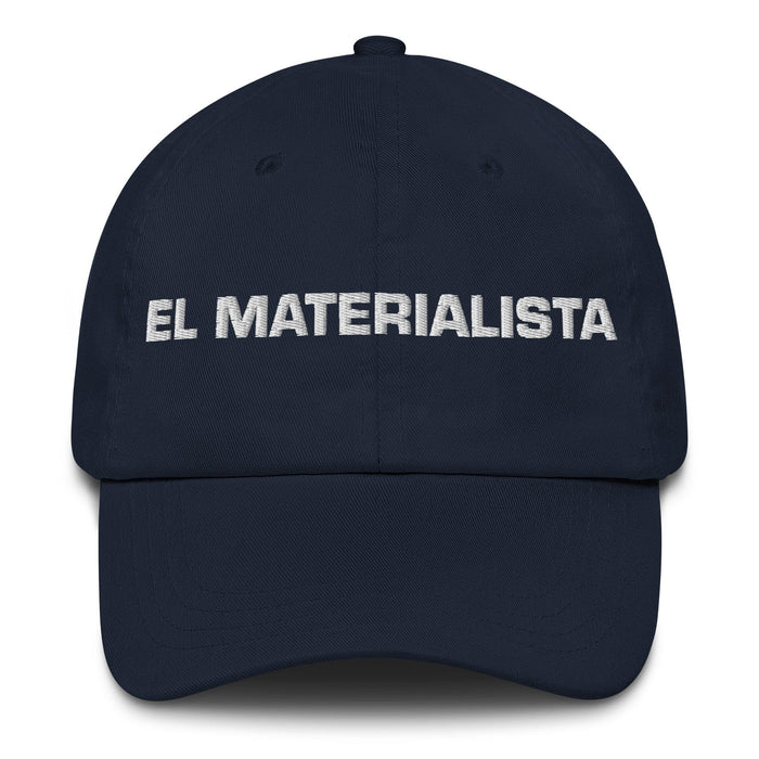 El Materialista The Materialist Mexican Spanish Pride Gift Regalo Dad Hat Mexicada Navy