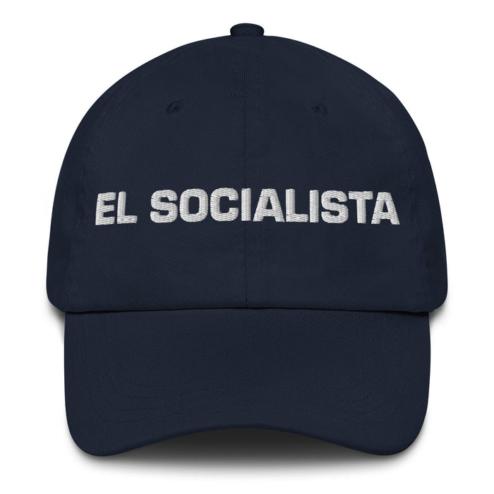 El Socialista The Socialist Mexican Spanish Pride Gift Regalo Dad Hat Mexicada Navy