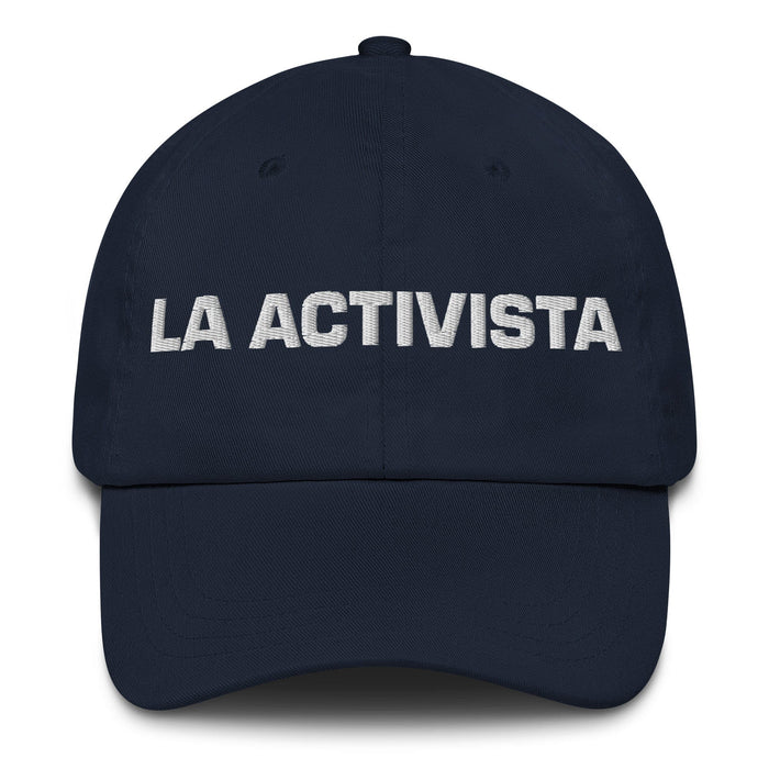 La Activista The Activist Mexican Spanish Pride Gift Regalo Dad Hat Mexicada Navy