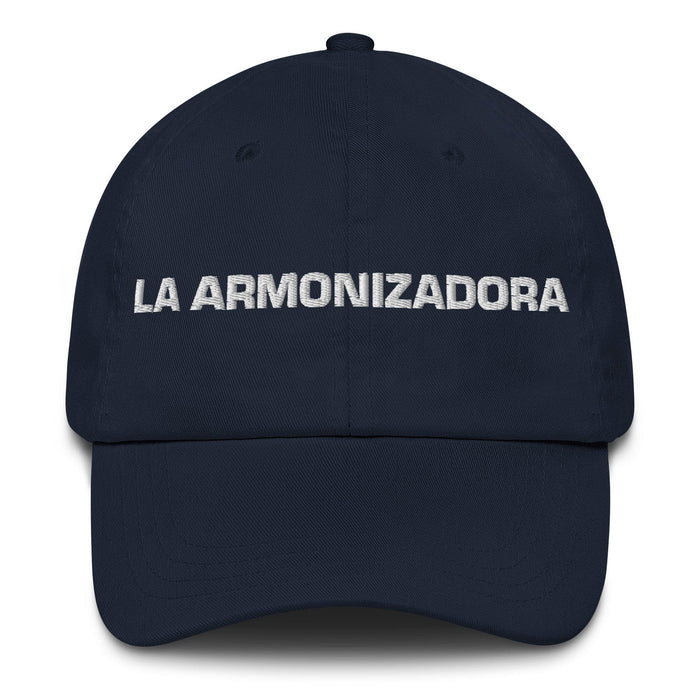 La Armonizadora The Harmonizer Mexican Spanish Pride Gift Regalo Dad Hat Mexicada Navy