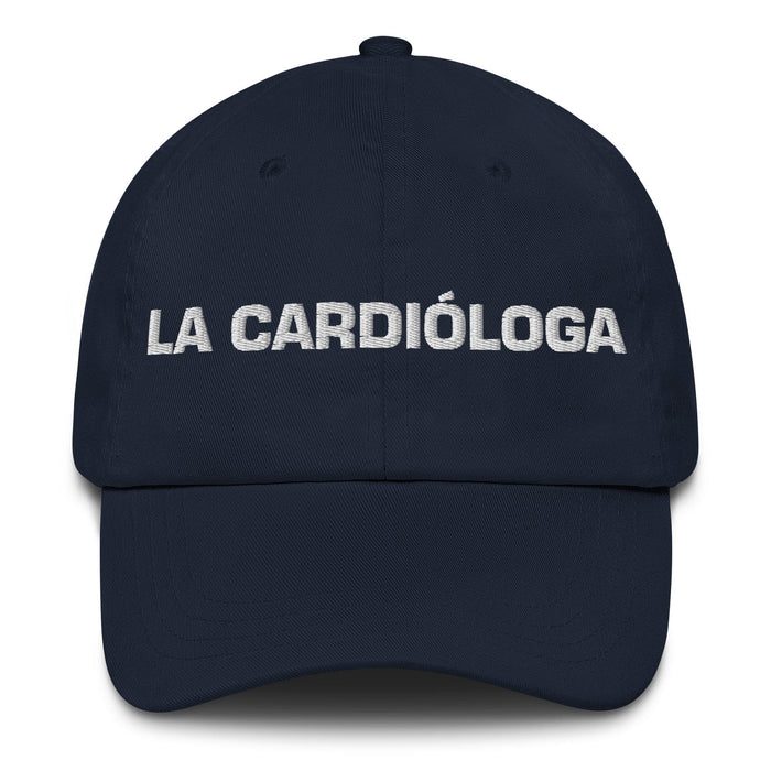 La Cardióloga The Cardiologist Mexican Spanish Pride Gift Regalo Dad Hat Mexicada Navy