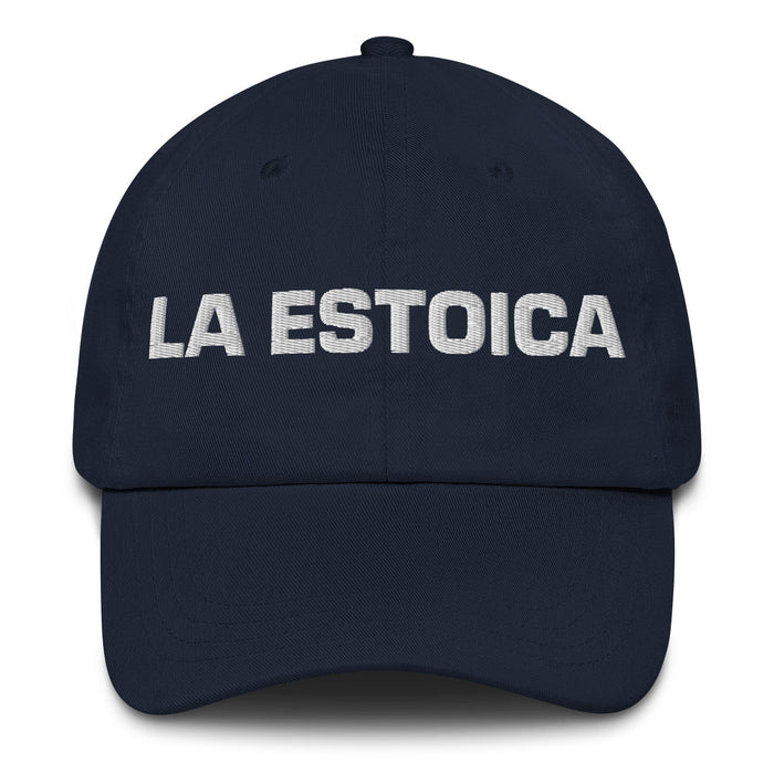 La Estoica The Stoic Mexican Spanish Pride Gift Regalo Dad Hat Mexicada Navy