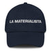 La Materialista The Materialist Mexican Spanish Pride Gift Regalo Dad Hat Mexicada Navy