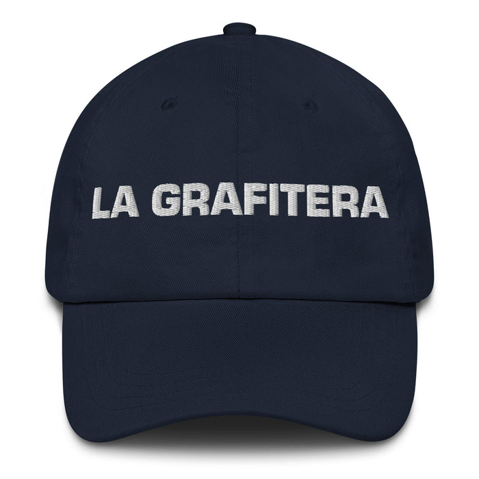 La Grafitera The Graffiti Artist Mexican Spanish Pride Gift Regalo Dad Hat Mexicada Navy