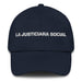 La Justiciara Social The Social Justice Advocate Mexican Spanish Pride Gift Regalo Dad Hat Mexicada Navy