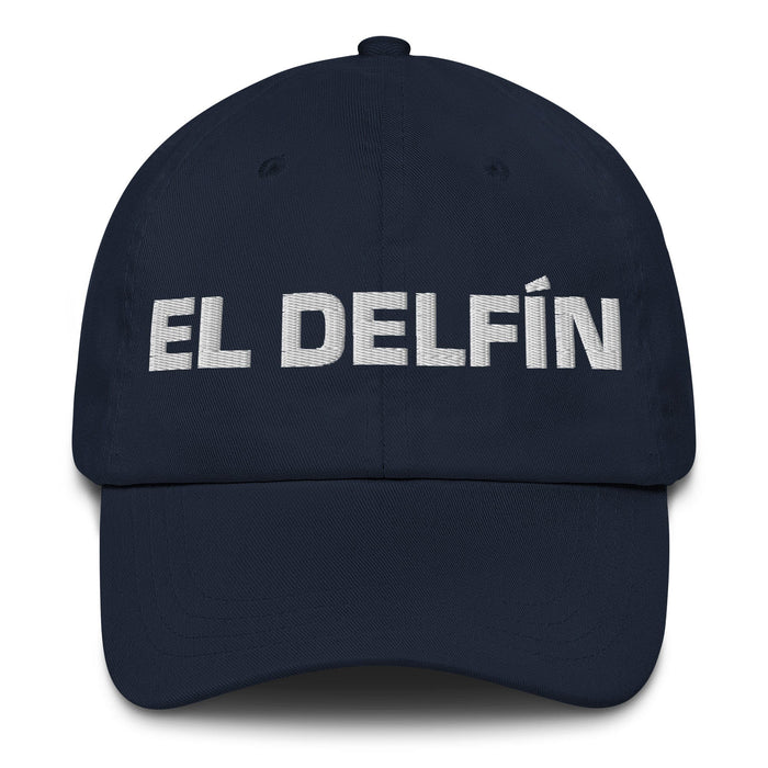 El Delfín The Dolphin Mexican Spanish Pride Gift Regalo Dad Hat Mexicada Navy