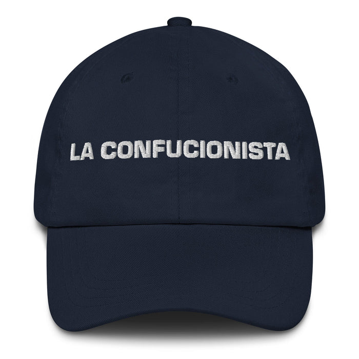 La Confucionista The Confucianist Mexican Spanish Pride Gift Regalo Dad Hat Mexicada Navy