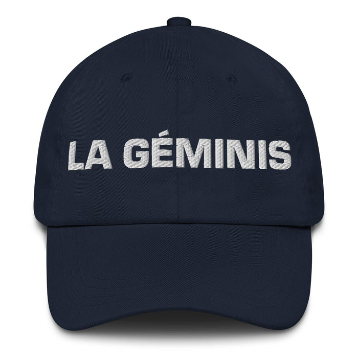 La Géminis The Gemini Mexican Spanish Pride Gift Regalo Dad Hat Mexicada Navy