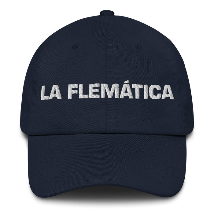 La Flemática The Phlegmatic Mexican Spanish Pride Gift Regalo Dad Hat Mexicada Navy