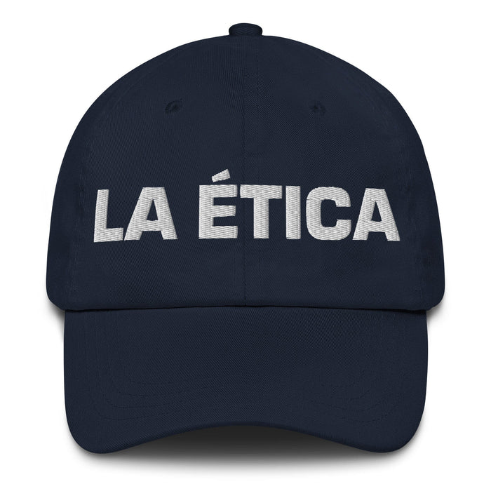 La Ética The Ethical Mexican Spanish Pride Gift Regalo Dad Hat Mexicada Navy