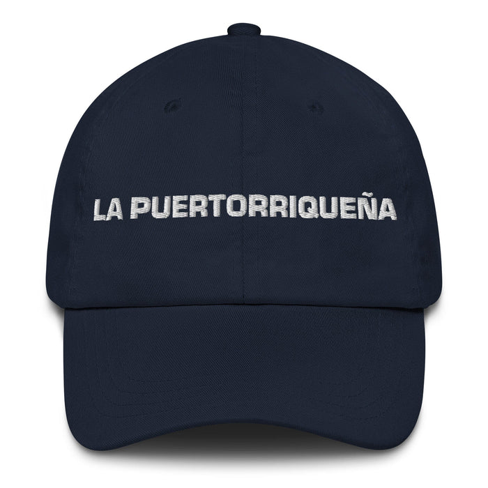 La Puertorriqueña The Puerto Rican Mexican Spanish Pride Gift Regalo Dad Hat Mexicada Navy