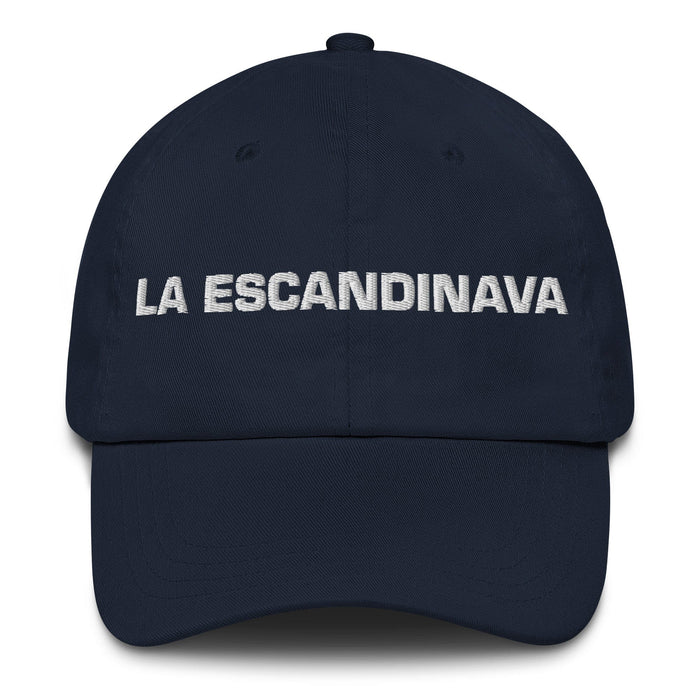 La Escandinava The Scandinavian Mexican Spanish Pride Gift Regalo Dad Hat Mexicada Navy