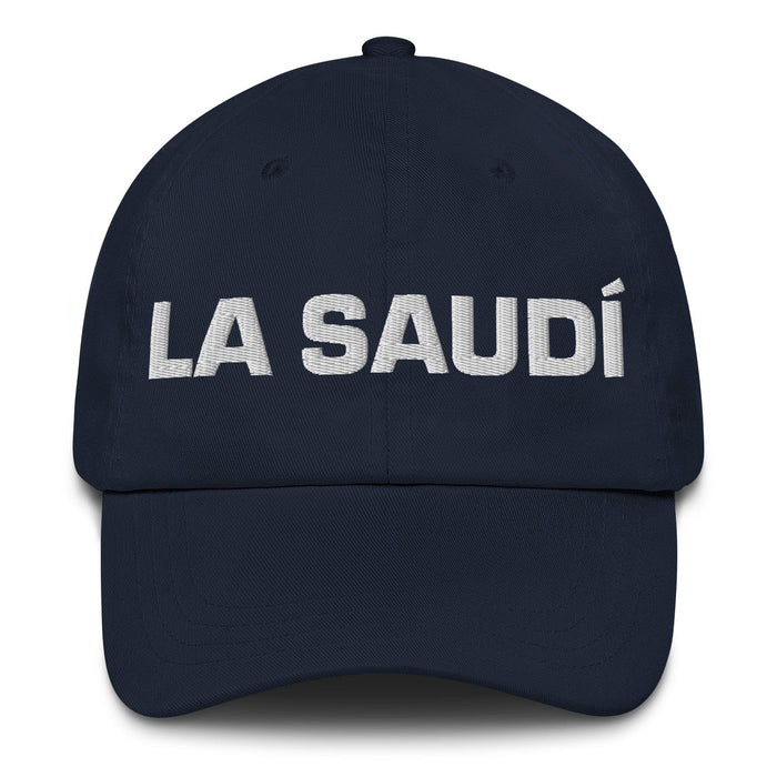 La Saudí The Saudi Mexican Spanish Pride Gift Regalo Dad Hat Mexicada Navy