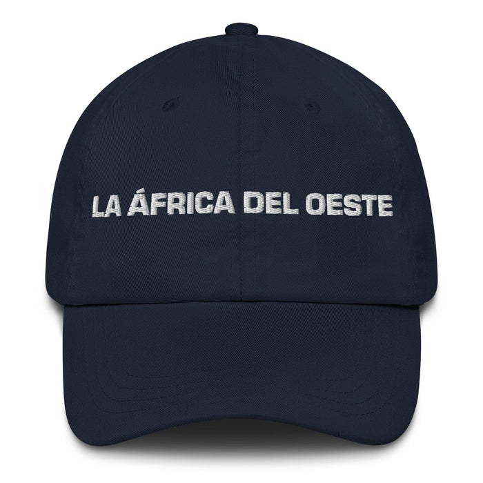 La África Del Oeste The West African Mexican Spanish Pride Gift Regalo Dad Hat Mexicada Navy