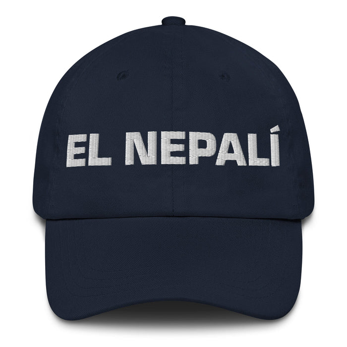 El Nepalí The Nepali Mexican Spanish Pride Gift Regalo Dad Hat Mexicada Navy