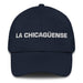 La Chicagüense The Chicagoan Mexican Spanish Pride Gift Regalo Dad Hat Mexicada Navy