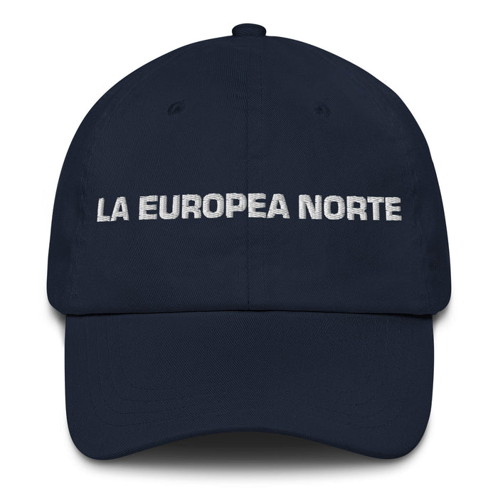 La Europea Norte The Northern European Mexican Spanish Pride Gift Regalo Dad Hat Mexicada Navy