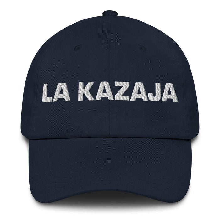 La Kazaja The Kazakh Mexican Spanish Pride Gift Regalo Dad Hat Mexicada Navy